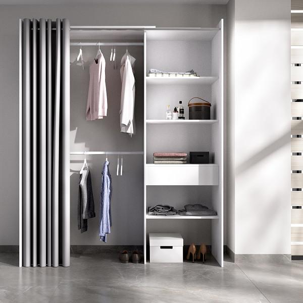 Vestidor cajón y cortina 160 cm CLOT 103