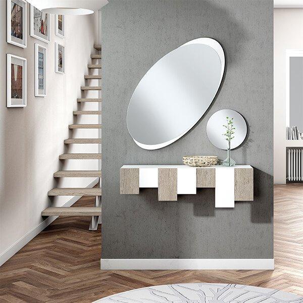 Recibidor con 2 espejos AMARIS