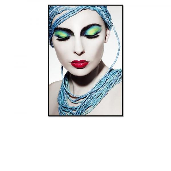 Cuadro mujer ojos cerrados 120x80 (vertical)