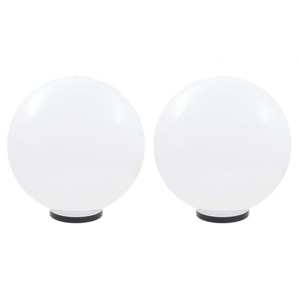 Lámparas de bola LED 2 unidades esféricas PMMA 50 cm
