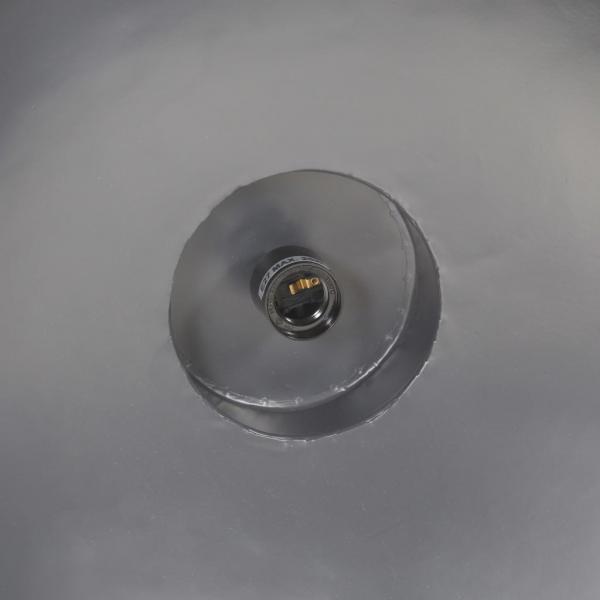Lámpara colgante industrial 32 cm gris E27