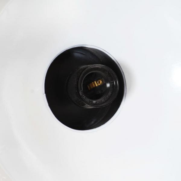 Lámpara colgante industrial 32 cm negro E27