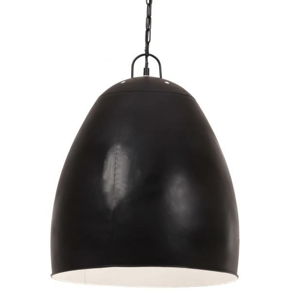 Lámpara colgante industrial redonda negra 25 W 42 cm E27
