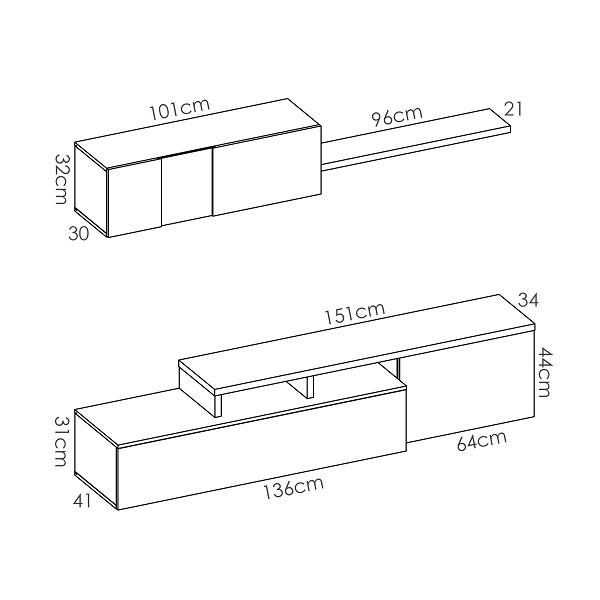 Mueble de salón ELLE