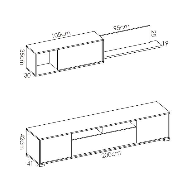 Mueble de salón MICA