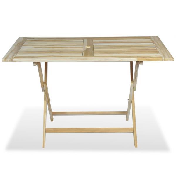 Conjunto de comedor de jardín 5 piezas madera maciza de teca_18