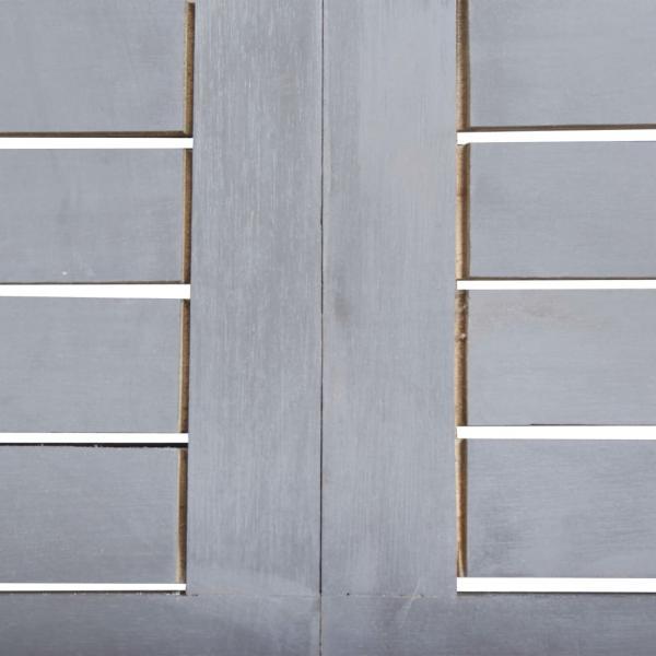 Juego de comedor de jardín 5 pzas madera maciza de acacia gris