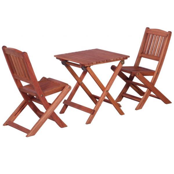 Mesa y sillas de jardín para niños madera de eucalipto 