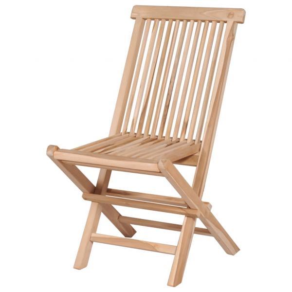 Set comedor de jardín plegable 7 piezas madera maciza de teca_1