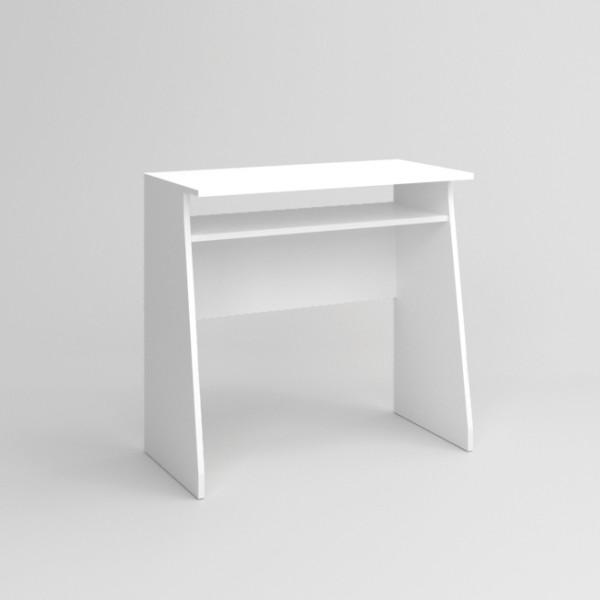 Mesa escritorio blanco con estante cajonera TINY