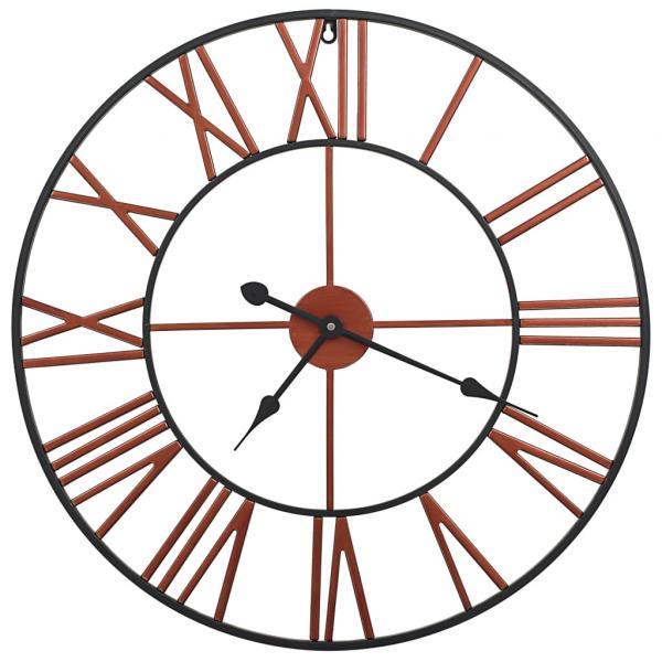 Reloj de pared de metal rojo 58 cm