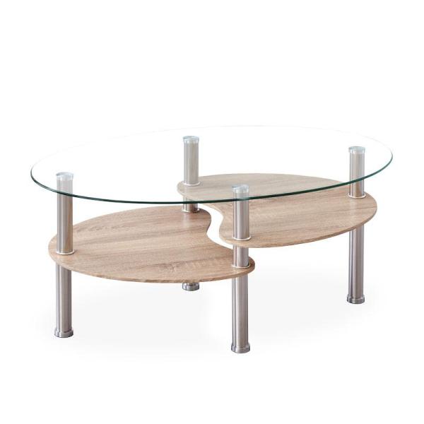 Mesa de centro de cristal SHARON