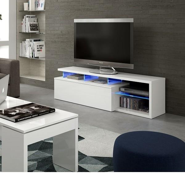 Espacioso Contribuyente cocina Mueble de TV con LED BLUE | Muebles TV baratos | Tifón Muebles