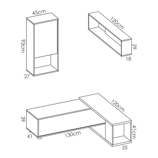 Mueble de salón KOBE