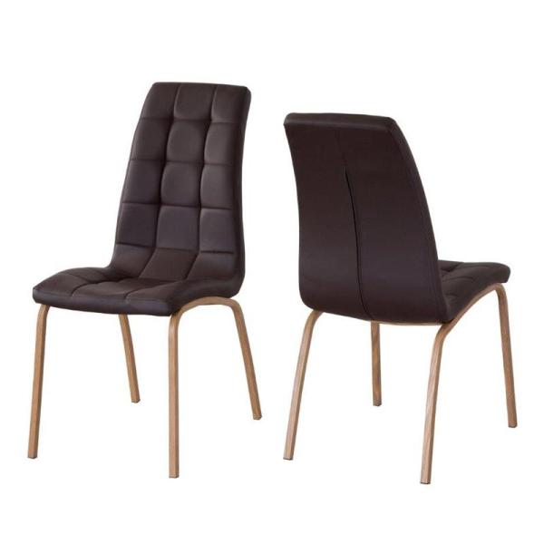 Pack de 4 sillas de comedor polipiel | Sillas de diseño | mymobel.com