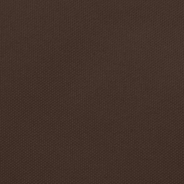 Toldo de vela cuadrado de tela oxford marrón 2x2 m