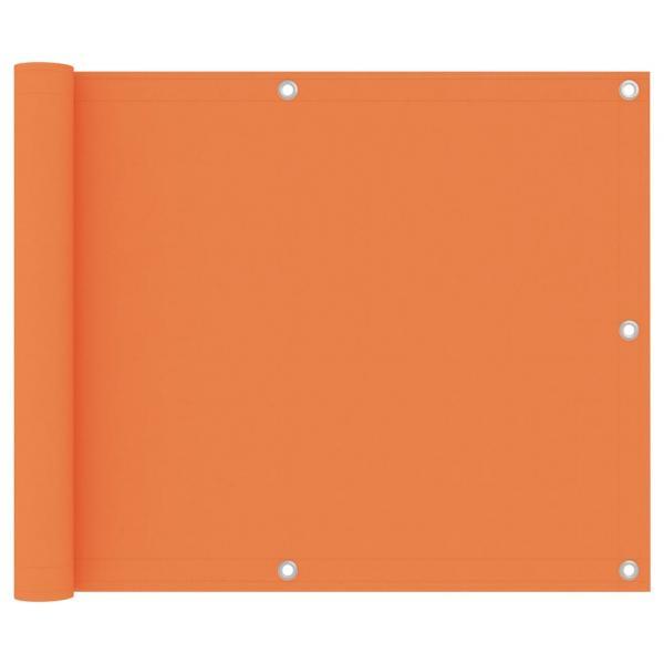 Toldo para balcón de tela oxford naranja 75x600 cm