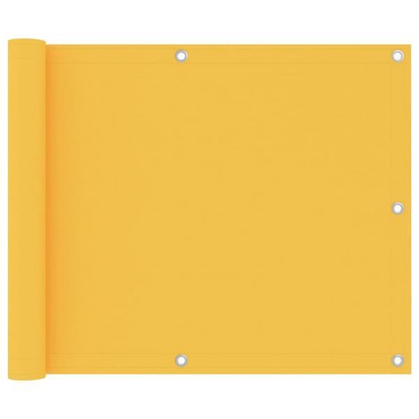 Toldo para balcón tela oxford amarillo 75x300 cm