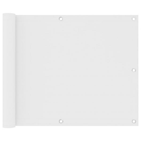 Toldo para balcón tela oxford blanco 75x300 cm