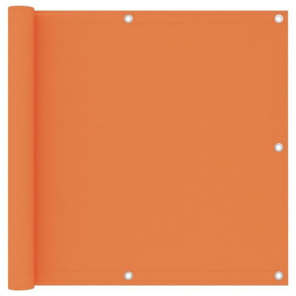 Toldo para balcón tela oxford naranja 90x600 cm