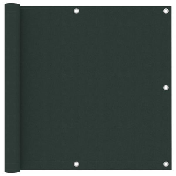 Toldo para balcón tela oxford verde oscuro 90x500 cm