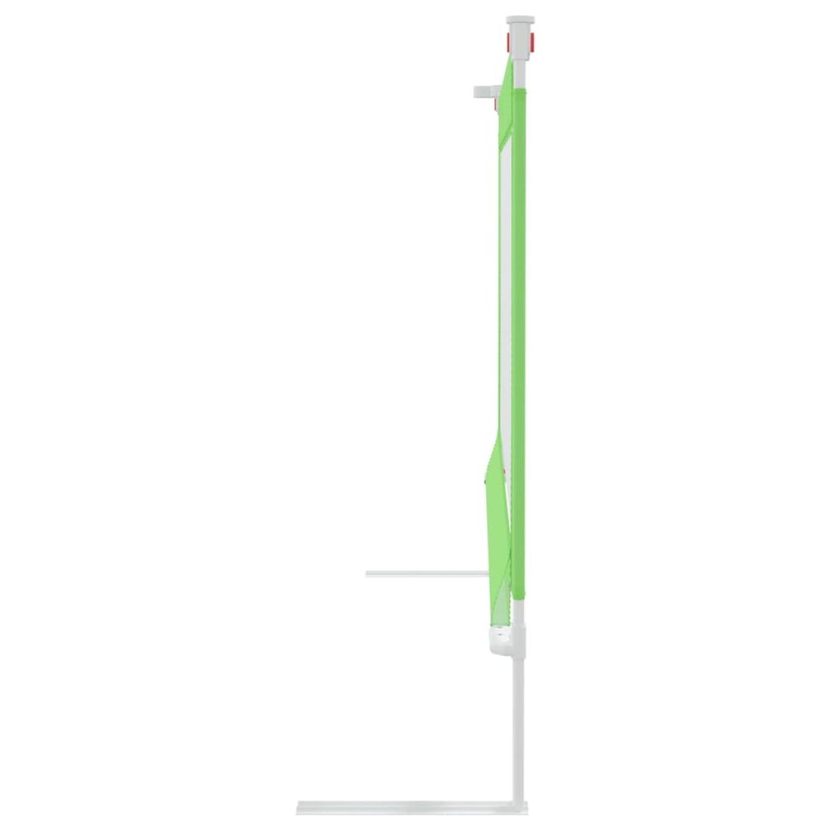 Barandilla de seguridad cama de niño verde tela 150x25 cm