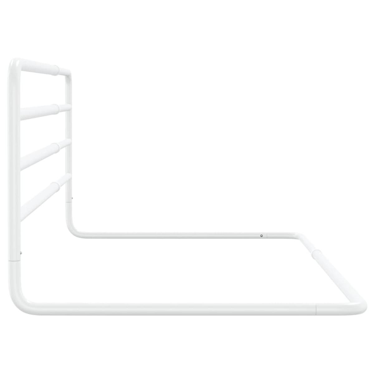 Barandilla de seguridad cama niño blanco hierro (76-137)x55 cm