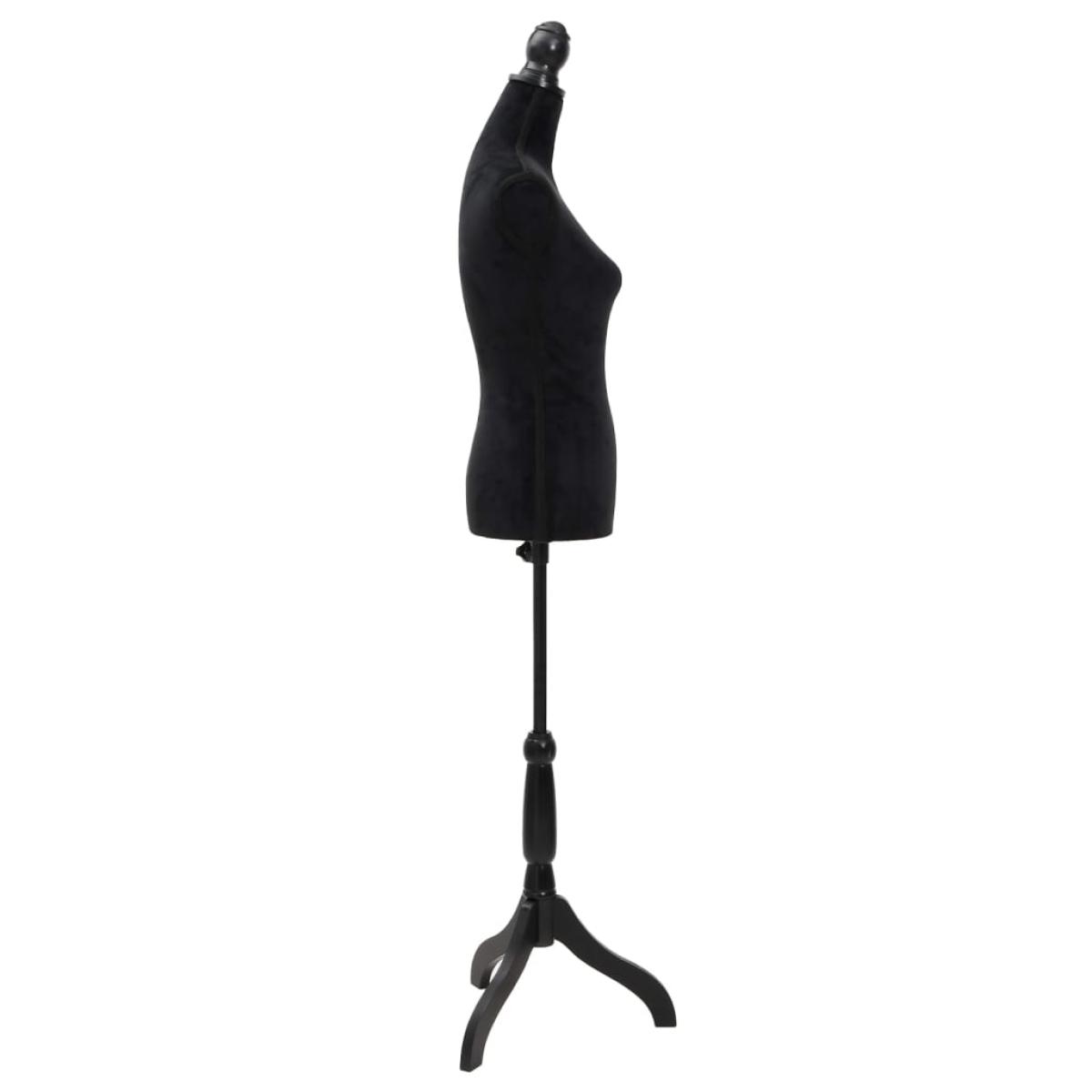Maniquí de busto de mujer de modista negro