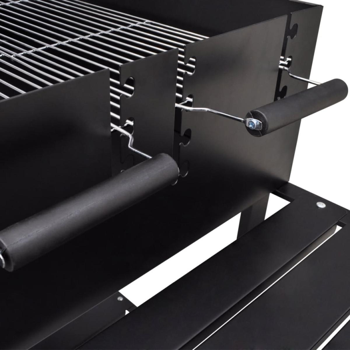 Soporte para barbacoa de carbón con 2 ruedas 