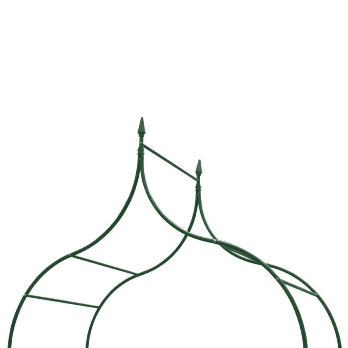 Arcos de jardín para plantas trepadoras verde oscuro