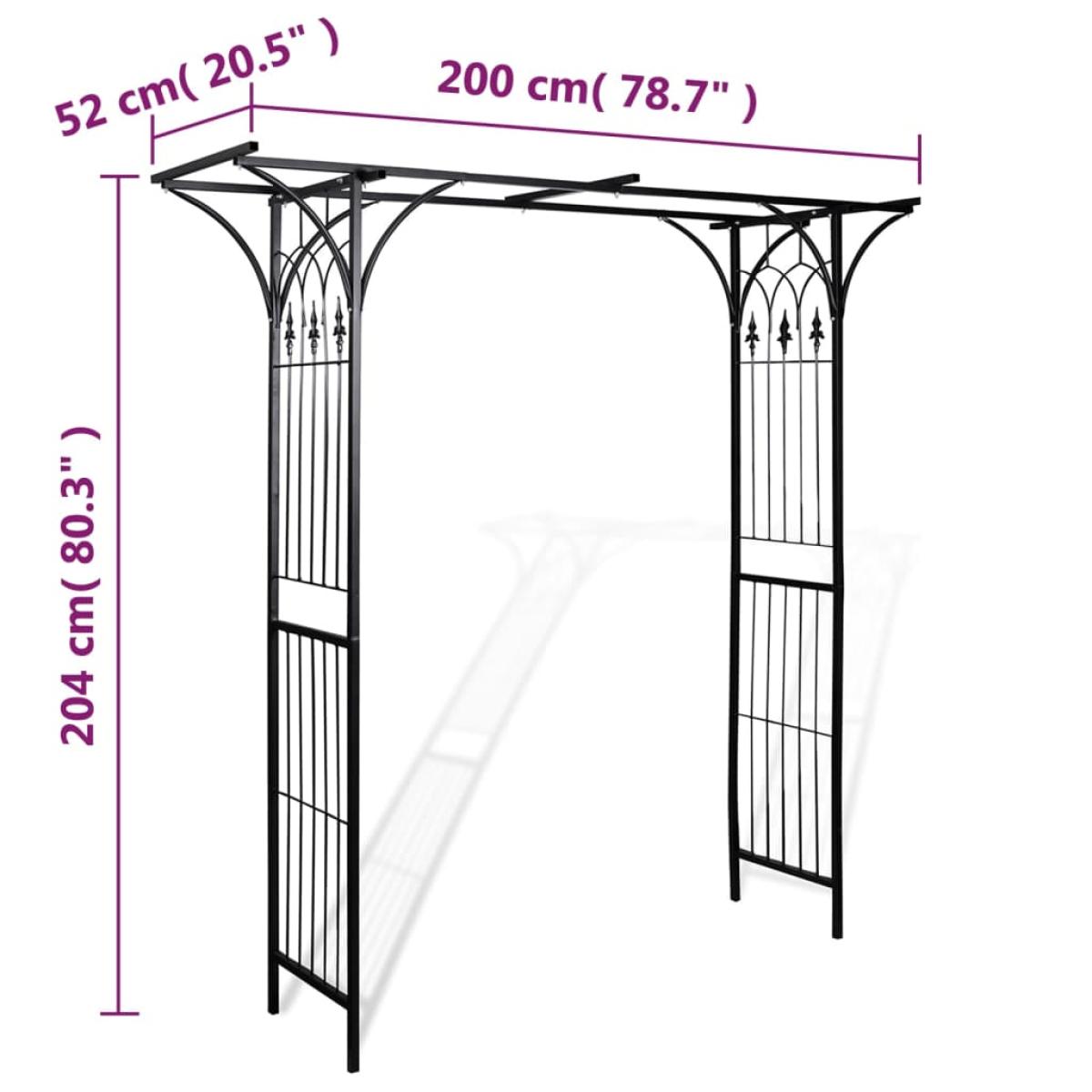 Arco de jardín 200x52x204 cm