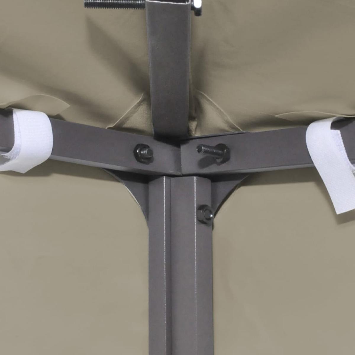 Cubierta de repuesto de cenador 310 g/m² beige 3x3 m