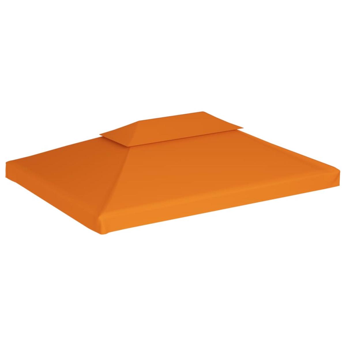 Cubierta de repuesto de cenador 310 g/m² naranja 3x4 m