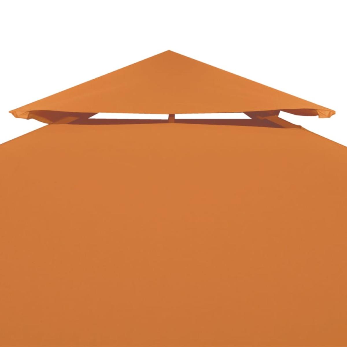 Cubierta de repuesto de cenador 310 g/m² naranja 3x4 m