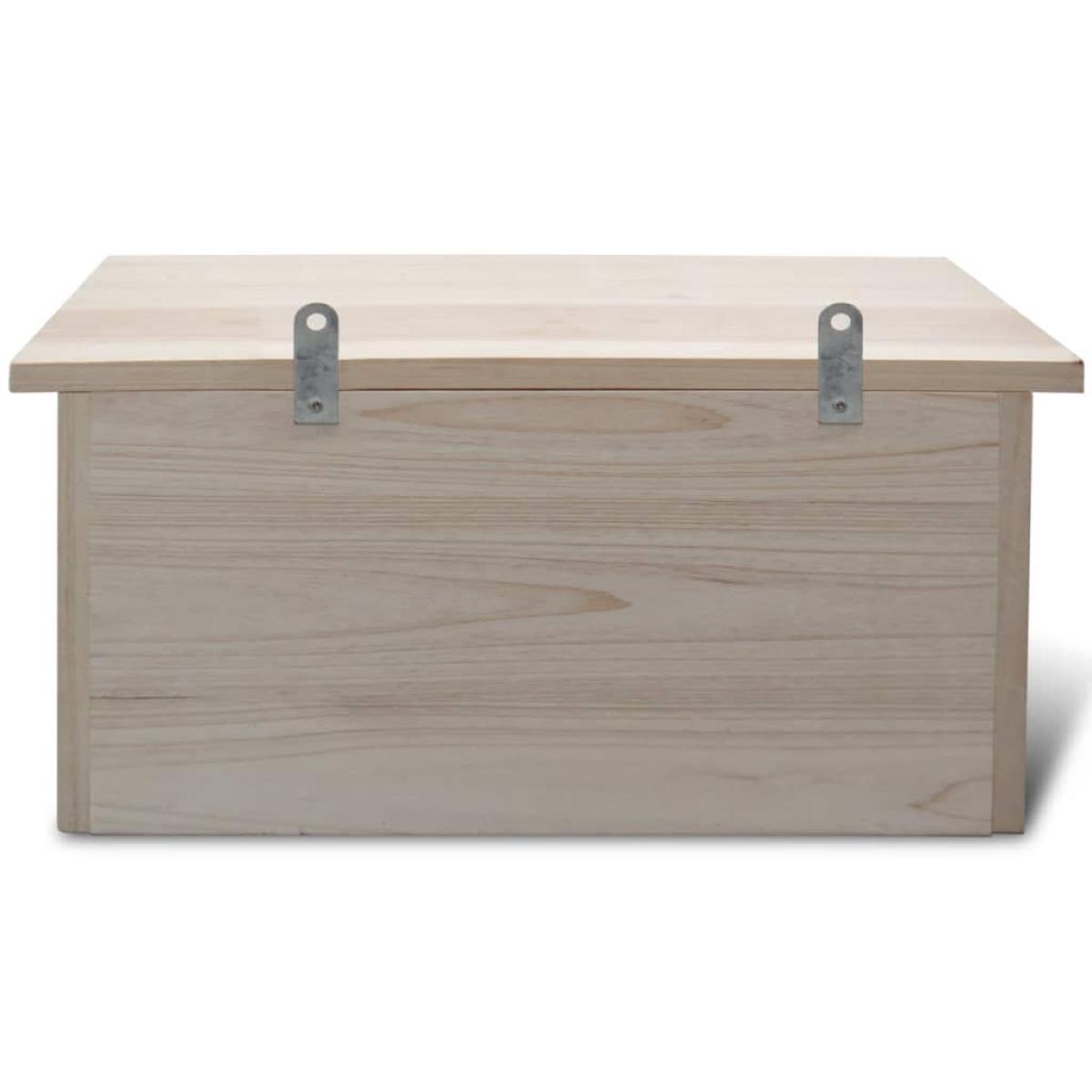 Caja nido para gorriones, 44 x 15,5 x 21,5 cm