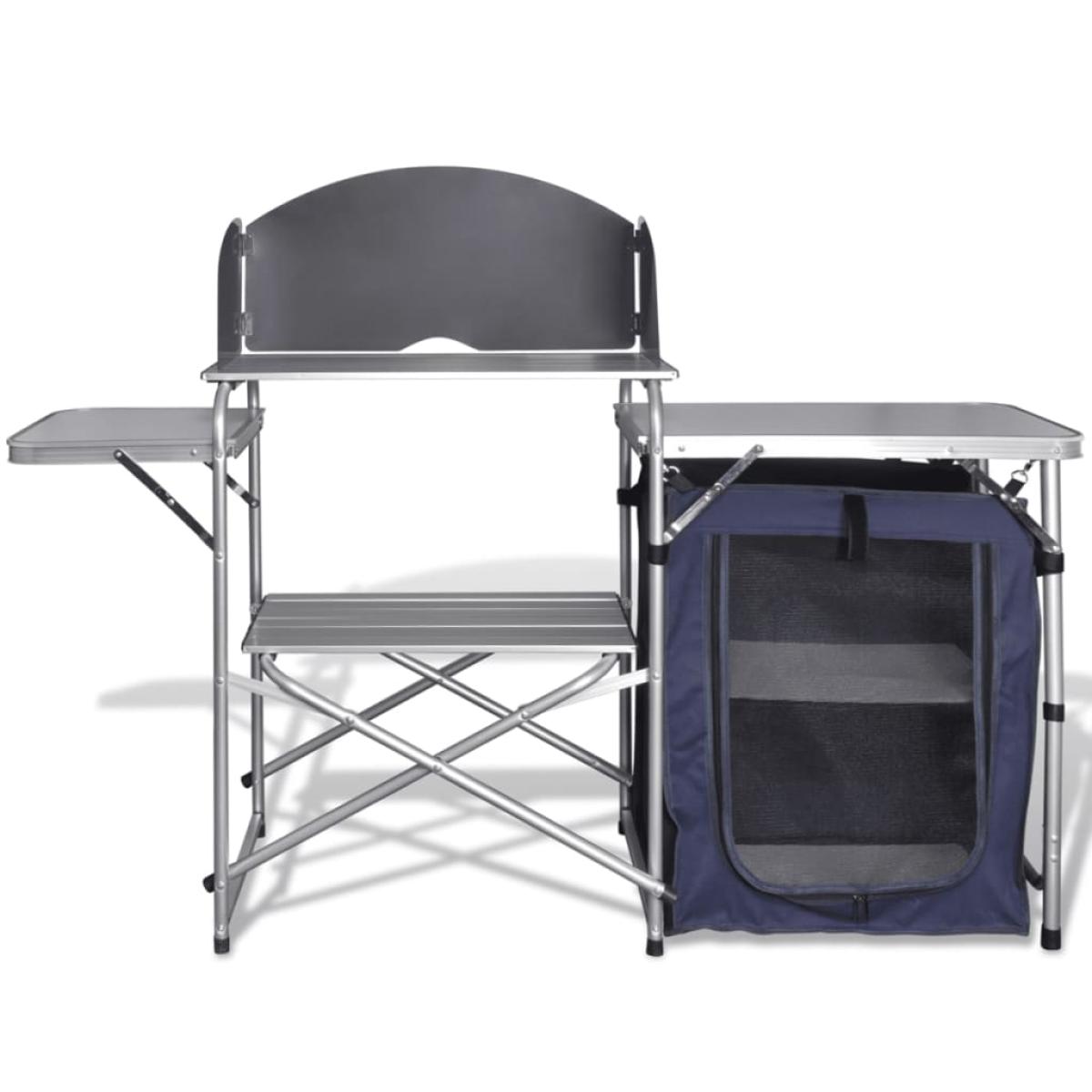Armario de cocina de camping plegable estructura de aluminio