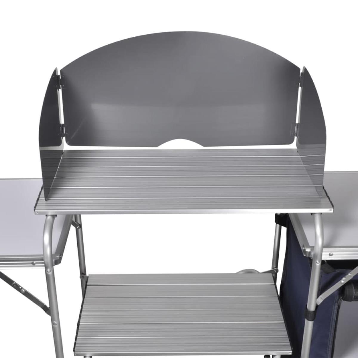 Armario de cocina de camping plegable estructura de aluminio