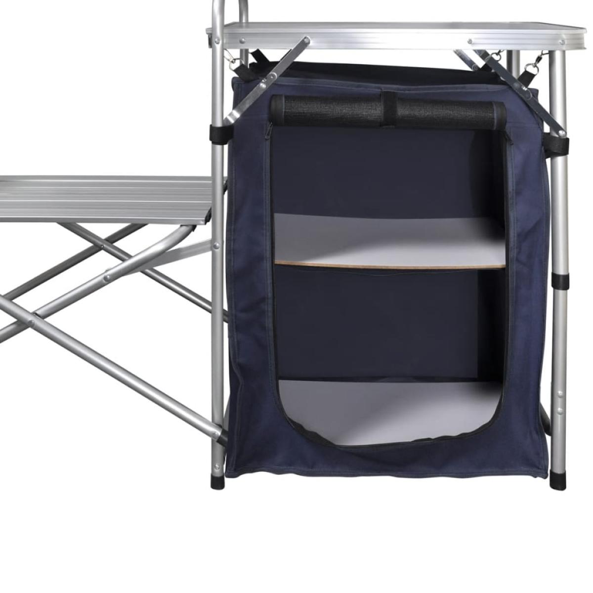 Armario de cocina de camping plegable estructura de aluminio