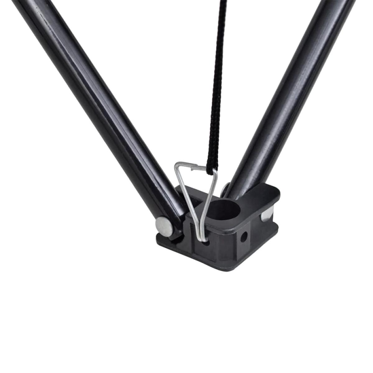 Mesa azúl plegable para camping