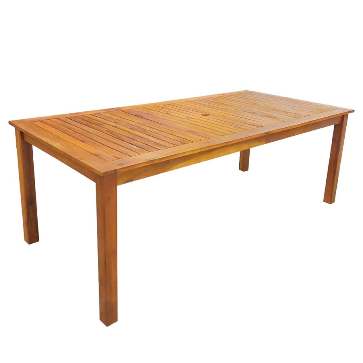 Set de comedor de jardín 9 piezas madera maciza de acacia