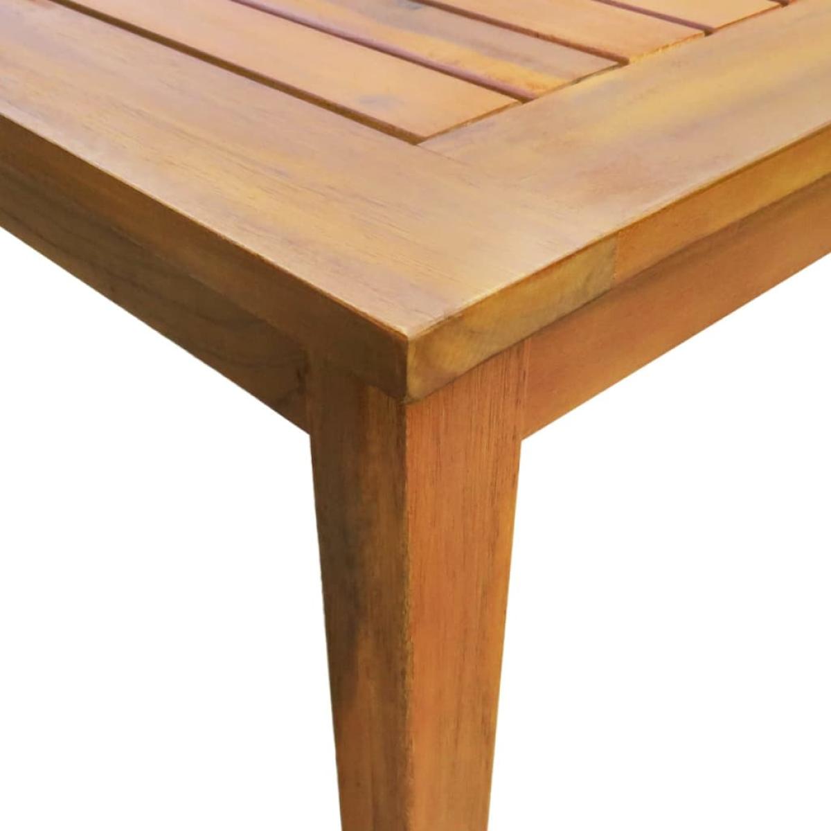 Set de comedor de jardín 9 piezas madera maciza de acacia