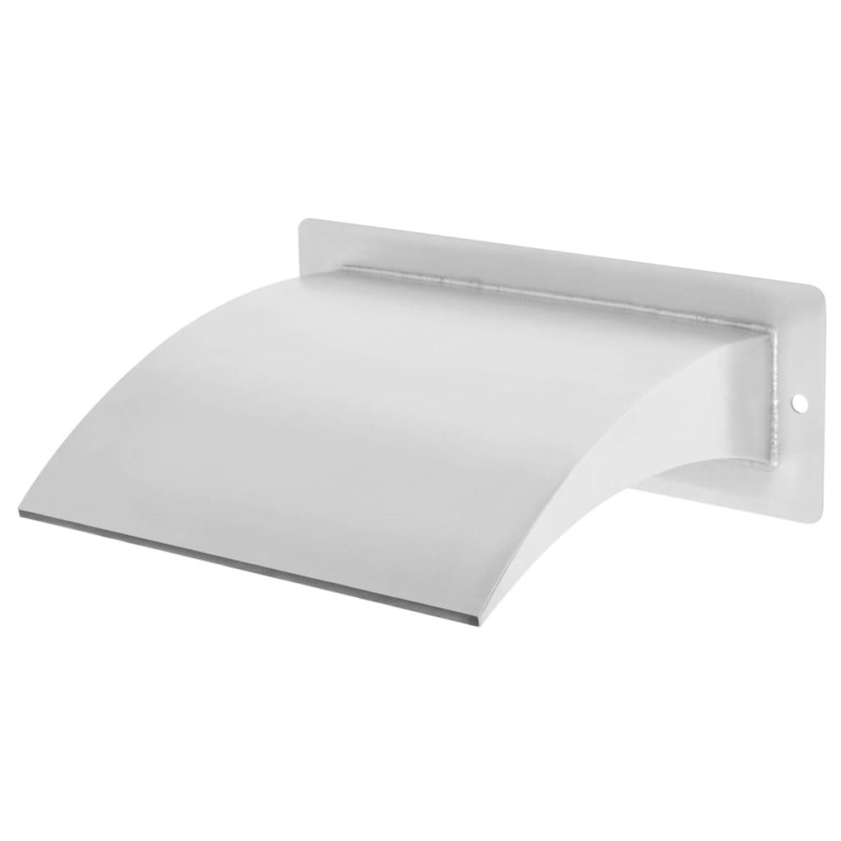 Fuente de piscina de acero inoxidable plateada 30x9x26 cm