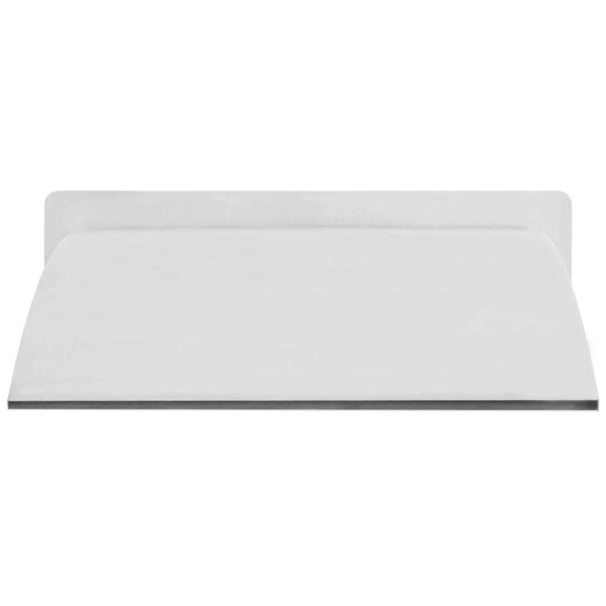 Fuente de piscina de acero inoxidable plateada 30x9x26 cm