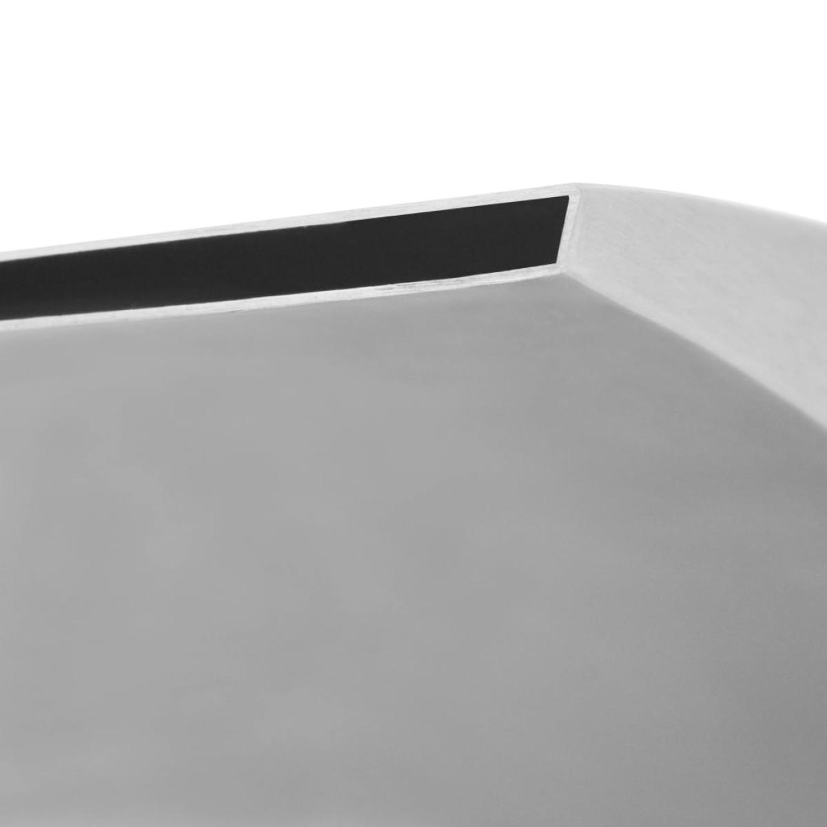 Fuente de piscina de acero inoxidable plateada 64x30x52 cm  