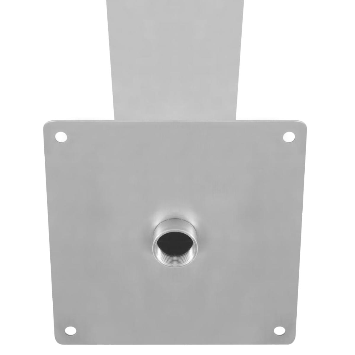 Fuente de piscina de acero inoxidable plateada 64x30x52 cm  