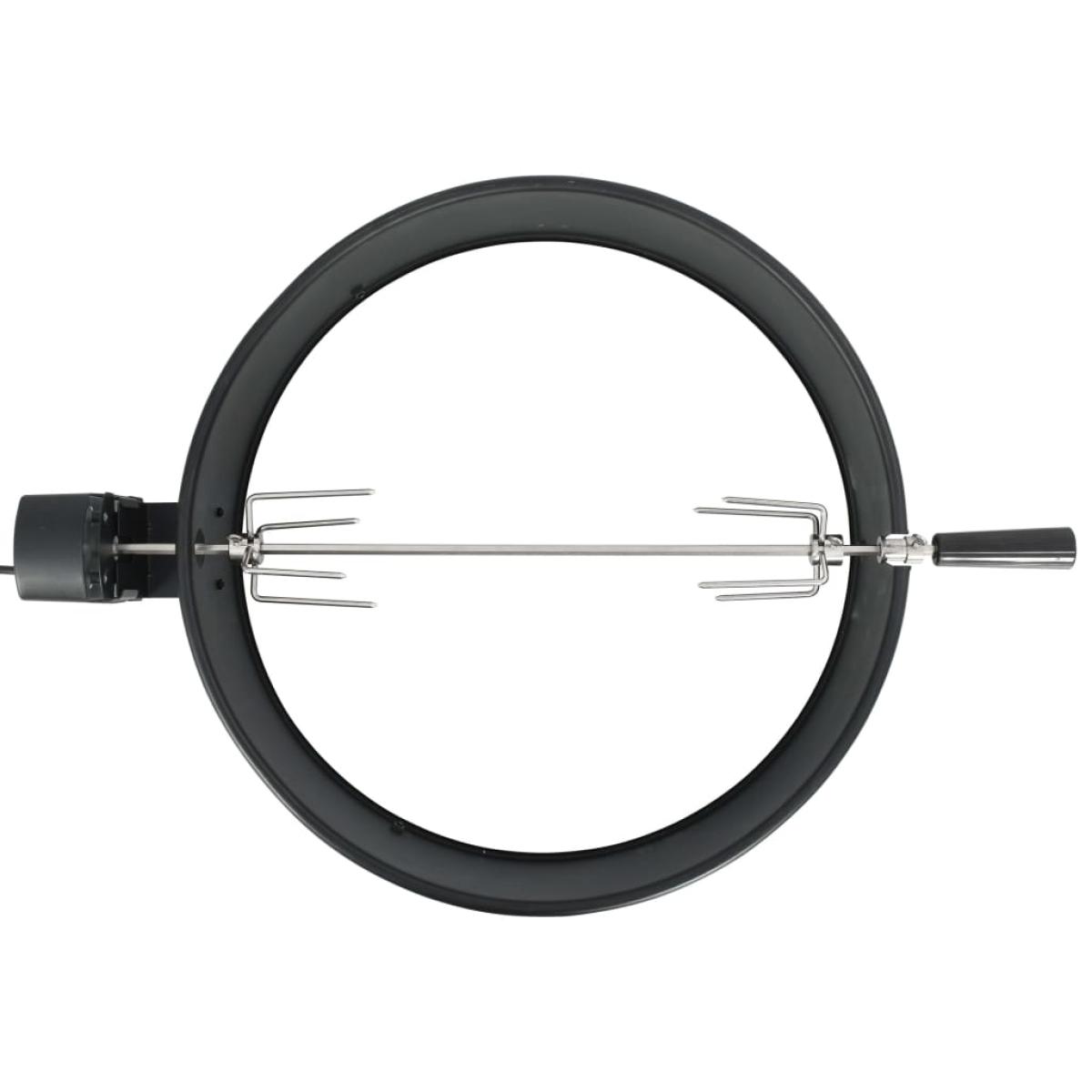 Kit de anillo asador de barbacoa negro 57 cm