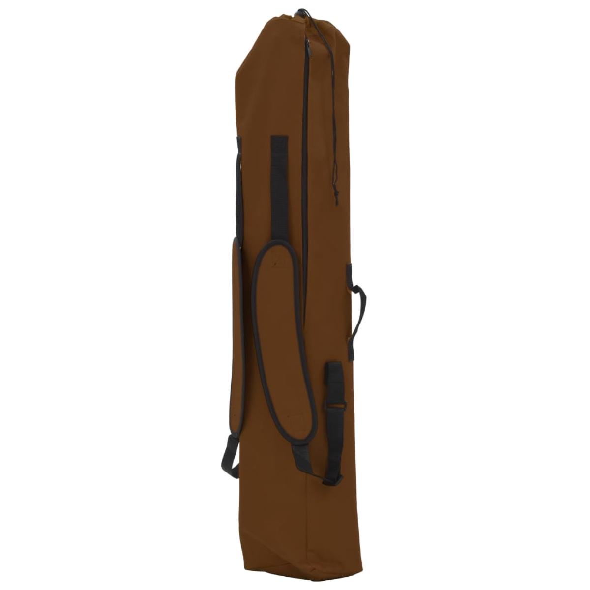 Hamaca con soporte plegable marrón