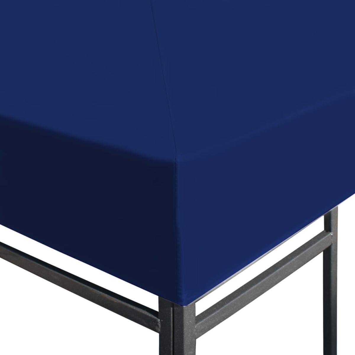 Toldo de cenador 310 g/m² 4x3 m azul