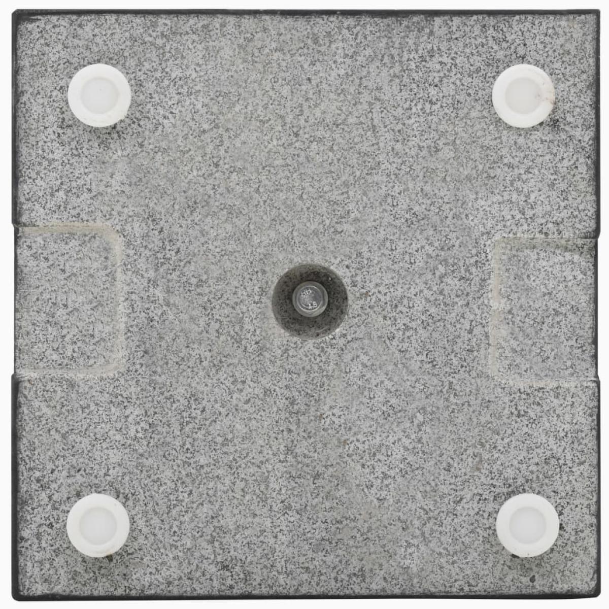 Base de sombrilla de granito cuadrada negro 20 kg
