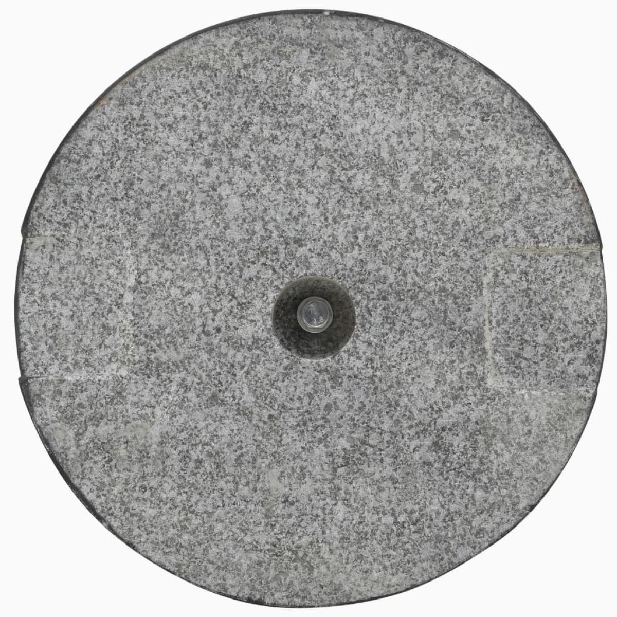 Base de sombrilla de granito redonda negra 20 kg